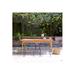 Tikamoon Outdoor Table Wood in Brown/White | 31 H x 71 W x 32 D in | Wayfair TKAVA001