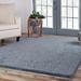 Blue 96 x 60 x 1.69 in Area Rug - Latitude Run® Plush Shag Fuzzy Modern Solid Indoor Area Rug or Runner Polypropylene | Wayfair