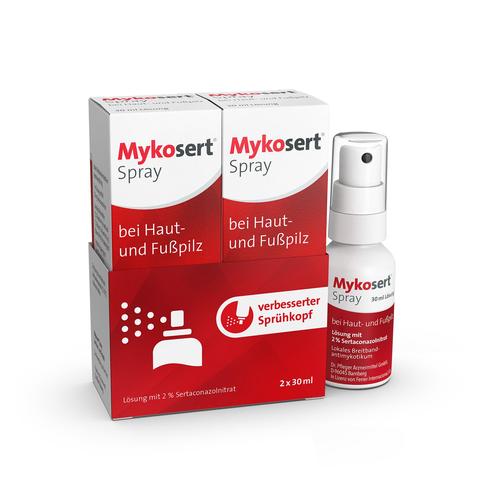 Mykosert Spray bei Haut- und Fußpilz 2x30 ml Lösung