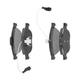 f.becker_line Bremsbelagsatz, Scheibenbremse vorne rechts links für ALFA ROMEO FIAT ALFAROME/FIAT/LANCI LANCIA 6001073148 71713144 9947936 10411726