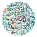 Lot de 10/25/50 pièces de stickers étanches à l'effigie de Hatsune ku dessin animé skateboard