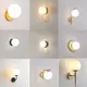 Lampes murales LED avec boule de verre pour chambre à coucher salon intérieur 7w 9w appliques