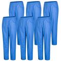 MISEMIYA - Pack 6 Pcs - Arbeitshosen Unisex ELASTISCHE Taille UNIFORM KLINIK Krankenhaus Reinigung TIERARZT Gesundheit GASTGEWERBE - Medium, Blauer Himmel