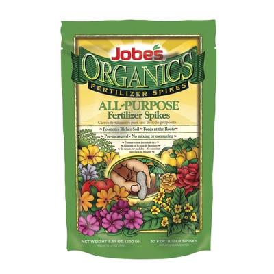 Jobes 06528 Organic All Purpose Fertilizer Spikes, 4-4-4