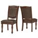 Constantinople Brown Faux Leather Dining Chairs (Set of 2) by iNSPIRE Q Classic
