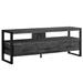 Monarch Specialties 60"L Black Reclaimed Wood TV Stand with 3 Drawers - 59"x 15.5"x 21.75"