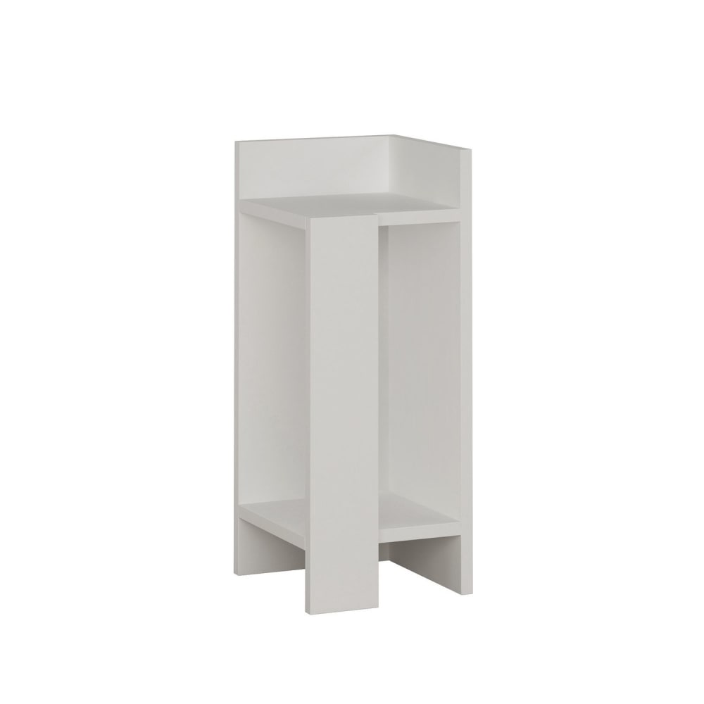 Table de chevet droite blanc