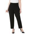 Plus Size Women's Right Fit® Curvy Slim Leg Pant by Catherines in Black (Size 34 W)
