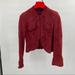 Gucci Jackets & Coats | Gucci Red Suede Jacket - Size 38 / Us Xs | Color: Red | Size: Xs