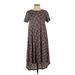 Lularoe Casual Dress - Midi: Gray Dresses - Used - Size 2X-Small
