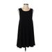 American Eagle Outfitters Casual Dress - A-Line Scoop Neck Sleeveless: Black Solid Dresses - Women's Size X-Small