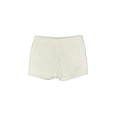 Nautica Khaki Shorts: White Solid Bottoms - Women's Size 8