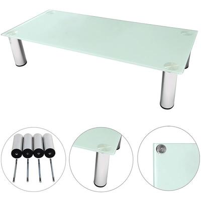 Glasaufsatz für tv Bildschirmerhöhung Glas Monitorerhöhung Notebookständer Fernseherhöhung 30kg Image