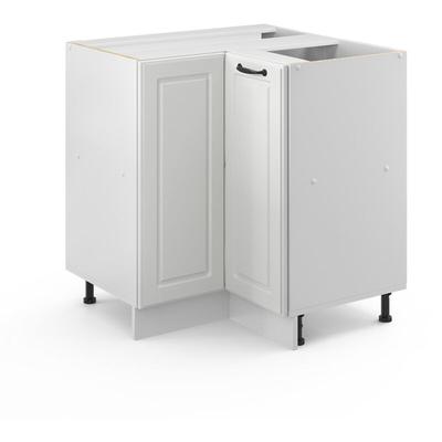 Vicco - Eckunterschrank R-Line, Weiß Landhaus, 75.6 cm ohne Arbeitsplatte Image