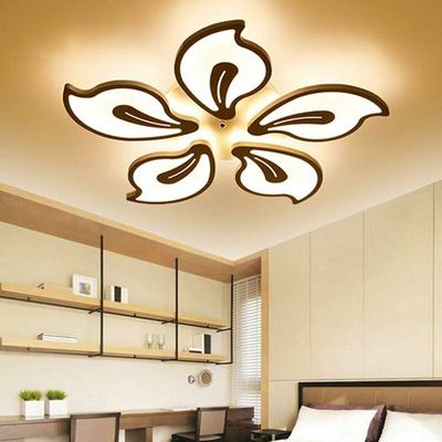 Moderne led Deckenleuchte Kreative Blumenform Design Deckenleuchten Mit Fernbedienung Dimmbar Image