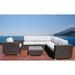 LSI 7 Piece Sectional Seating Group With Sunbrella Cushion