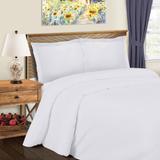 Superior Thread Count 600TC Cotton Blend Solid Duvet Cover Bedding Set with Pillow Shams