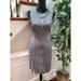 J. Crew Dresses | J.Crew Women's Gray Cotton Blend Round Neck Sleeveless Knee Length Dress Size 4 | Color: Gray | Size: 4