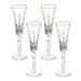 Lorren Home Trends Marilyn Gold Flutes Crystal in Yellow | 9.5 H x 2.75 W in | Wayfair LG7002
