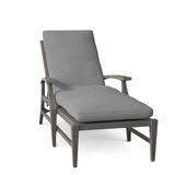 Summer Classics Croquet Aluminum 78.38" Long Reclining Single Chaise w/ Cushions Metal in Gray | 38 H x 27.75 W x 78.375 D in | Outdoor Furniture | Wayfair