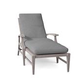 Summer Classics Croquet Aluminum 78.38" Long Reclining Single Chaise w/ Cushions Metal in Gray | 38 H x 27.75 W x 78.375 D in | Outdoor Furniture | Wayfair