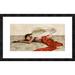 Global Gallery 'Reclined Angel' by Duval Framed Graphic Art Paper in Gray/Red | 1.5 D in | Wayfair DPF-460880-1224-257