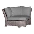 Summer Classics Rustic Woven Sectional Corner Wicker/Rattan in Gray | 32 H x 48 W x 48 D in | Outdoor Furniture | Wayfair 376924+C058H750W750