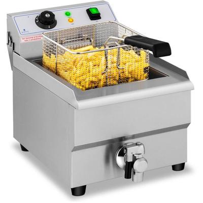 Friteuse Edelstahl Elektro Fritteuse 230 v Kapazität 16 l Kaltzone 3500 w Image