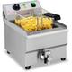 Royal Catering - Fritteuse Edelstahl Gastronomie Elektro Fritteuse 230 v 16 l Kaltzone 3500 w