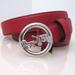 Coach Accessories | Coach $128 Horse And Carriage Signature Buckle Belt Red 78181 F78181 | Color: Red/Silver | Size: Various