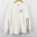 Disney Tops | Disney Spirit Jersey White Fleece Sweatshirt M | Color: Silver/White | Size: M