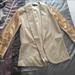 Urban Outfitters Jackets & Coats | Gold Glitzy Blazer | Color: Cream | Size: S