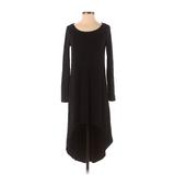 Forever 21 Casual Dress - High/Low: Black Solid Dresses - Women's Size Small