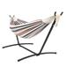 Bayou Breeze Congo Portable Double Classic Hammock w/ Stand Polyester | 39.37 H x 41.33 W x 102.3 D in | Wayfair 8D21F23EBB9241218A98C0D330A5CAD7