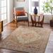 Alois 6'7" Round Traditional White Thatch/Walnut/Bone/Clay/Dark Gray/Tan/Sage/Mustard/Light Sage/Olive/Rust Area Rug - Hauteloom