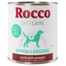 6x800g Hypoallergenic Lamb Rocco Diet Care Wet Dog Food