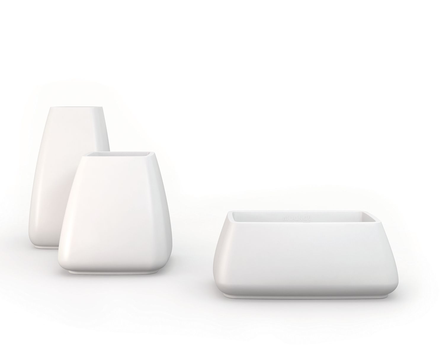 Vondom »NOMA« Maceteros Outdoor Pflanzengefäß 60x100 cm / White / Lackiert Hochglanz Image