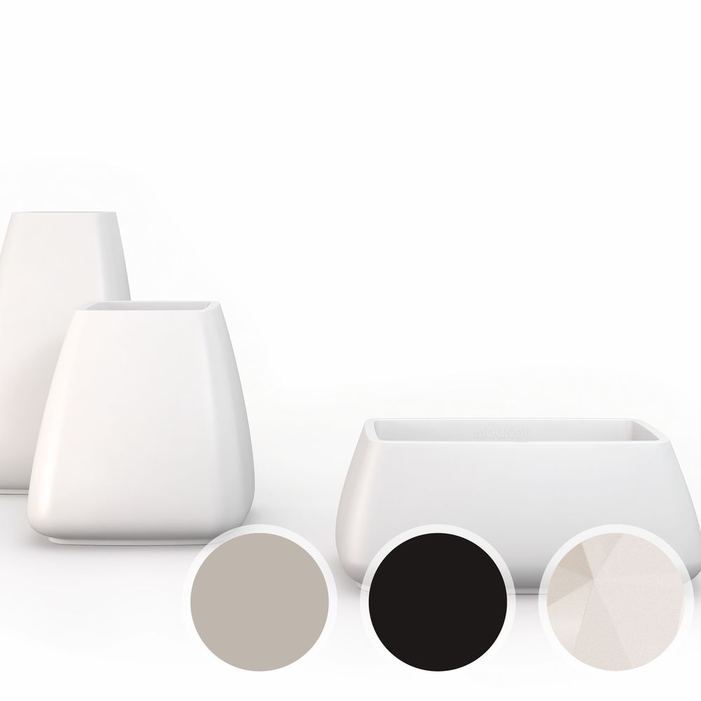 Vondom »NOMA« Maceteros Outdoor Pflanzengefäß 65x70 cm / Ecru / Lackiert Hochglanz Image