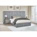 Forstead Grey 2-piece Upholstered Bedroom Set with Wall Panels