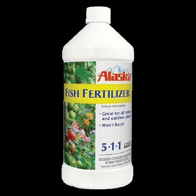 Alaska 100099247 Fish Emulsion Fertilizer Concentrate, 1 Qt, 5-1-1