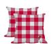Tampa Bay Buccaneers 2-Pack Buffalo Check Plaid Outdoor Pillow Set