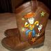 Disney Shoes | Disney Toy Story 4 Toddler Boys Brown Woody Forky Western Cowboy Boots Size 11 | Color: Brown/Orange | Size: 11