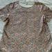 J. Crew Tops | Euc! J.Crew Sequin Tee | Color: Cream/Pink | Size: M