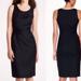 J. Crew Dresses | J. Crew Black Sheath Pleated Bust Dress 8 Petite | Color: Black | Size: 8p