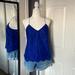 J. Crew Tops | J.Crew Lace Racerback Cami In Cobalt Blue | Color: Blue | Size: 4