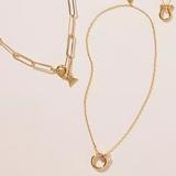 Anthropologie Jewelry | Anthro Build-A-Necklace Circle Chain Base - Gold | Color: Gold | Size: Os