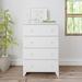 Lark Manor™ Aileana 4 - Drawer Dresser Wood in White | 42.19 H x 30 W x 15.75 D in | Wayfair FBB149204ADD421285C7AA5C81E58EA7