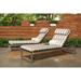 Lark Manor™ Antxon 80" Long Reclining Chaise Lounge Set Sunbrella w/ Cushions Metal/Wicker/Rattan in Gray | 37 H x 24 W x 80 D in | Outdoor Furniture | Wayfair