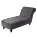 Rosdorf Park Box Cushion Chaise Lounge Slipcover Velvet, Leather in Gray | 30 H x 32 W x 60 D in | Wayfair D76DF41C02AF4144B33735DE147257FB