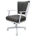 Red Barrel Studio® Arm Chair in Gray Upholstered/Fabric in White | 34 H x 22 W x 20 D in | Wayfair 918CB92D6A40410BB03E2814B647723A